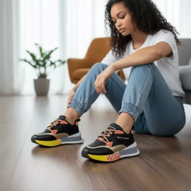 Adidasi dama casual negri CL2312 n12-2